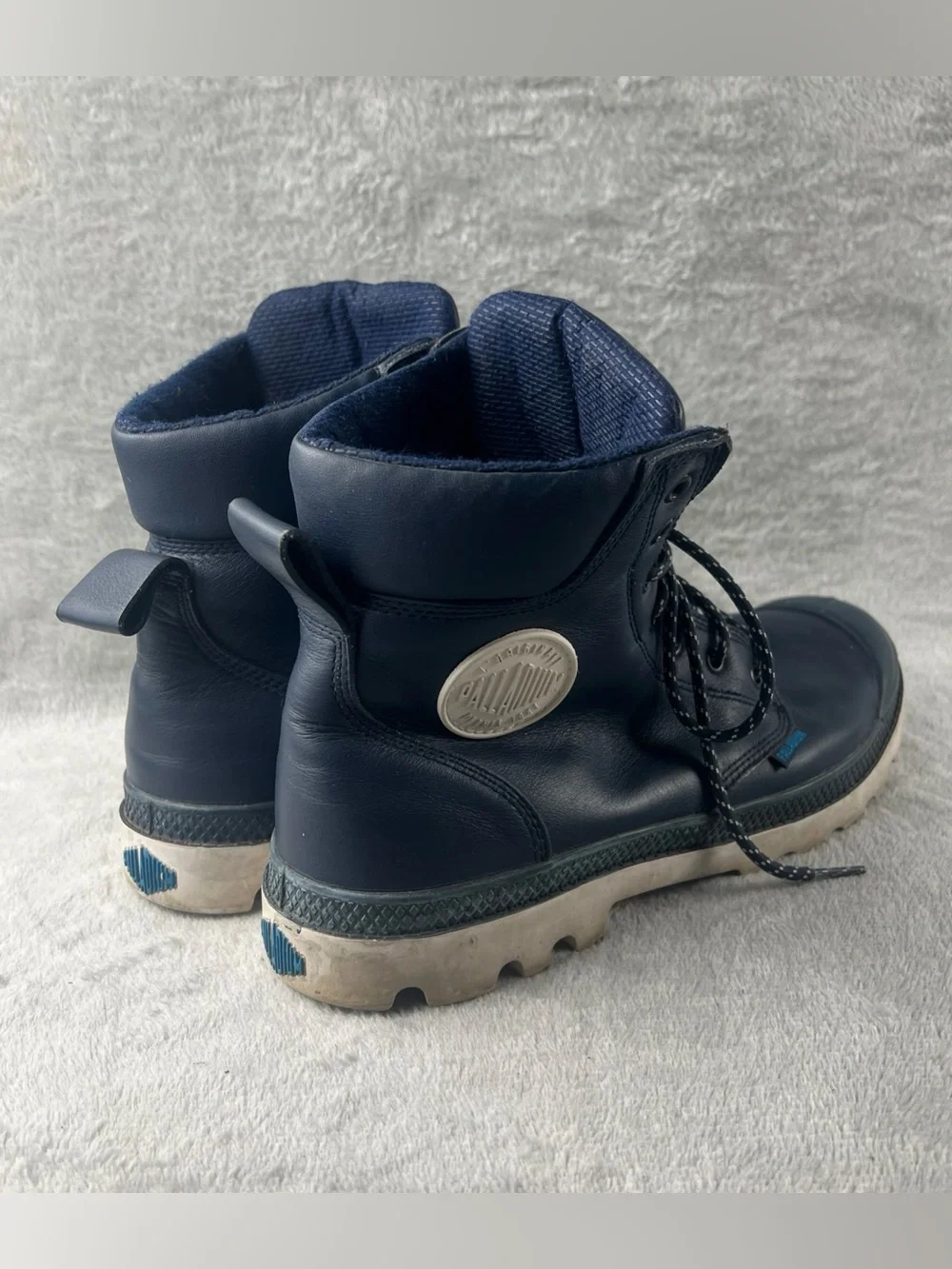 Palladium Pampa Cuff WP Boots Mens Size 11 Indigo Blue Off White Waterproof